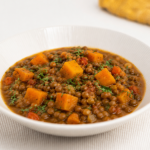 Guiso de lentejas vegetariano