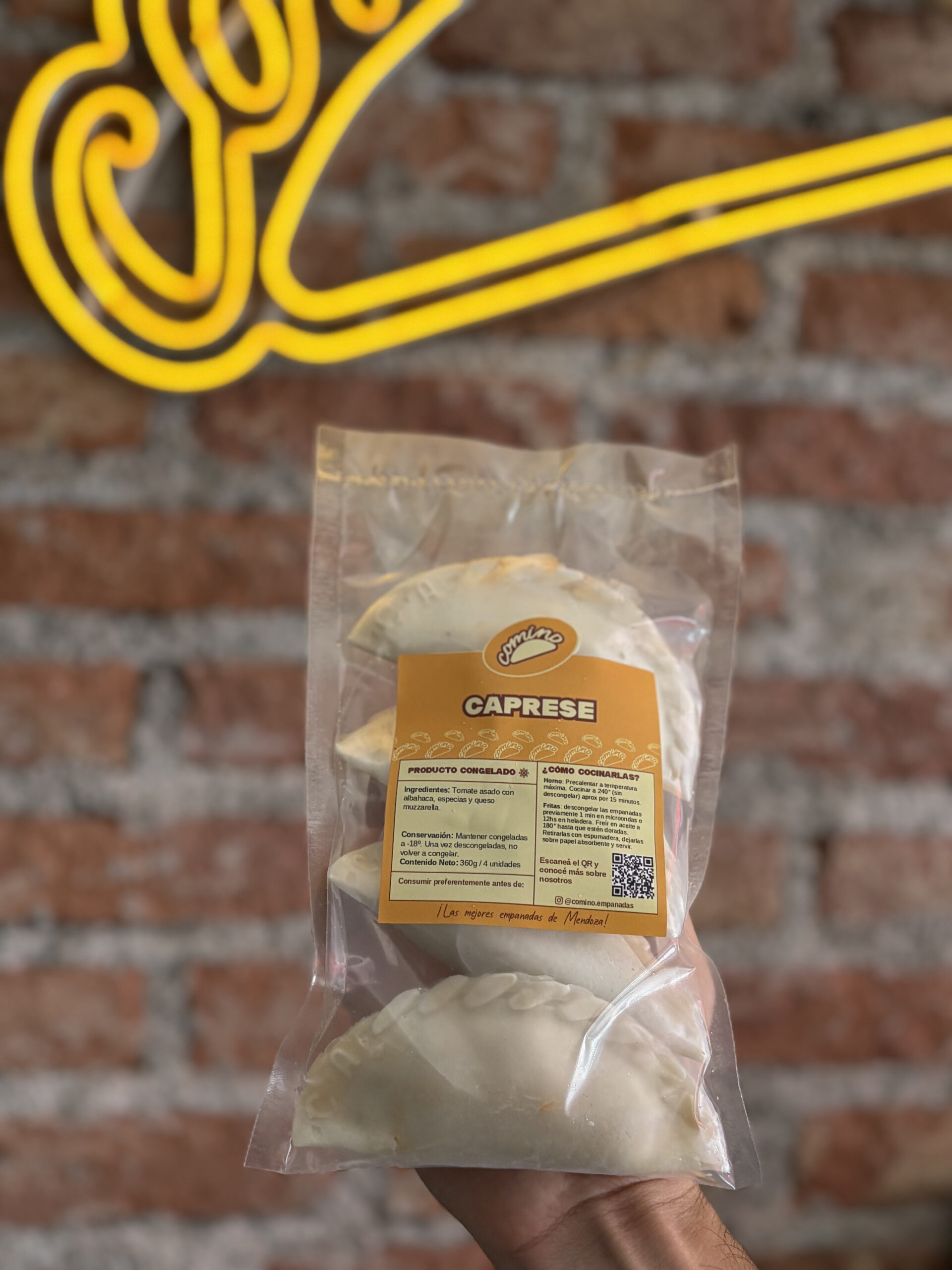 Pack x 4 empanadas caprese para hornear