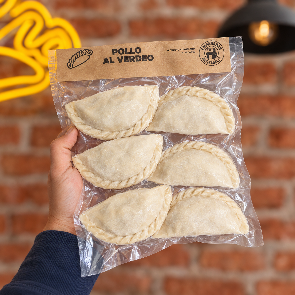 Pack x 6 empanadas Pollo al verdeo para hornear
